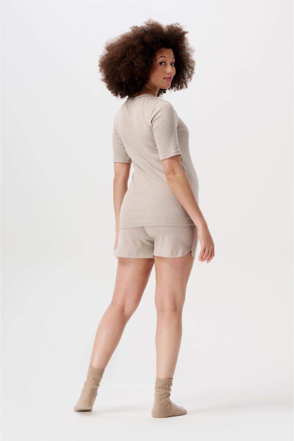 Noppies Pyjamashort Jada - Taupe Melange