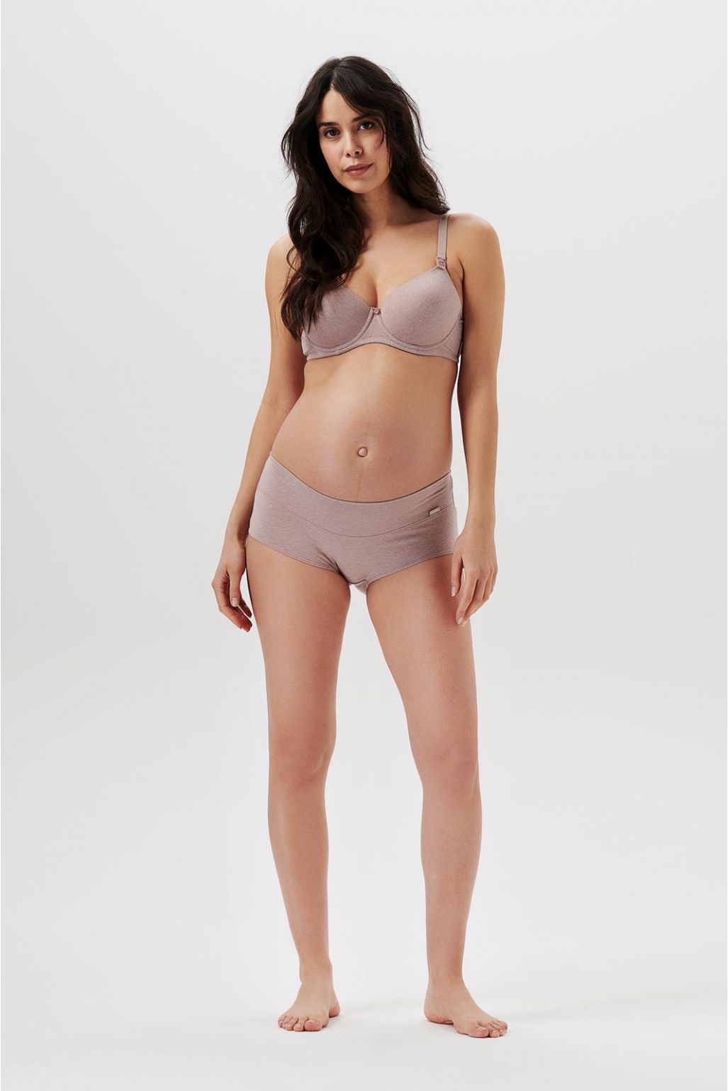 noppies Short Cotton Melange - Bark Melange