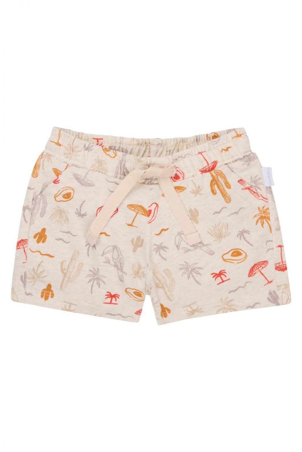 noppies Shorts Otilio - Tropical pattern Off white