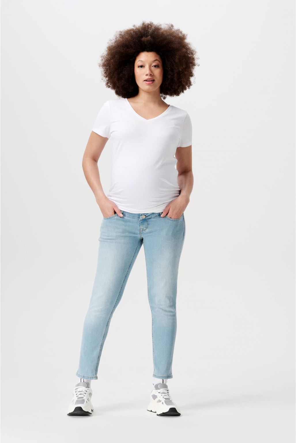noppies Slim jeans Mila 7/8 - Light Blue Denim