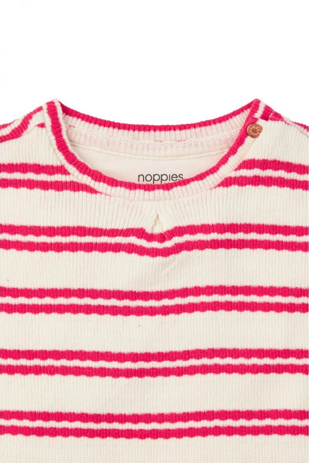 Noppies T-shirt Marfa - Stripe Pattern Pink