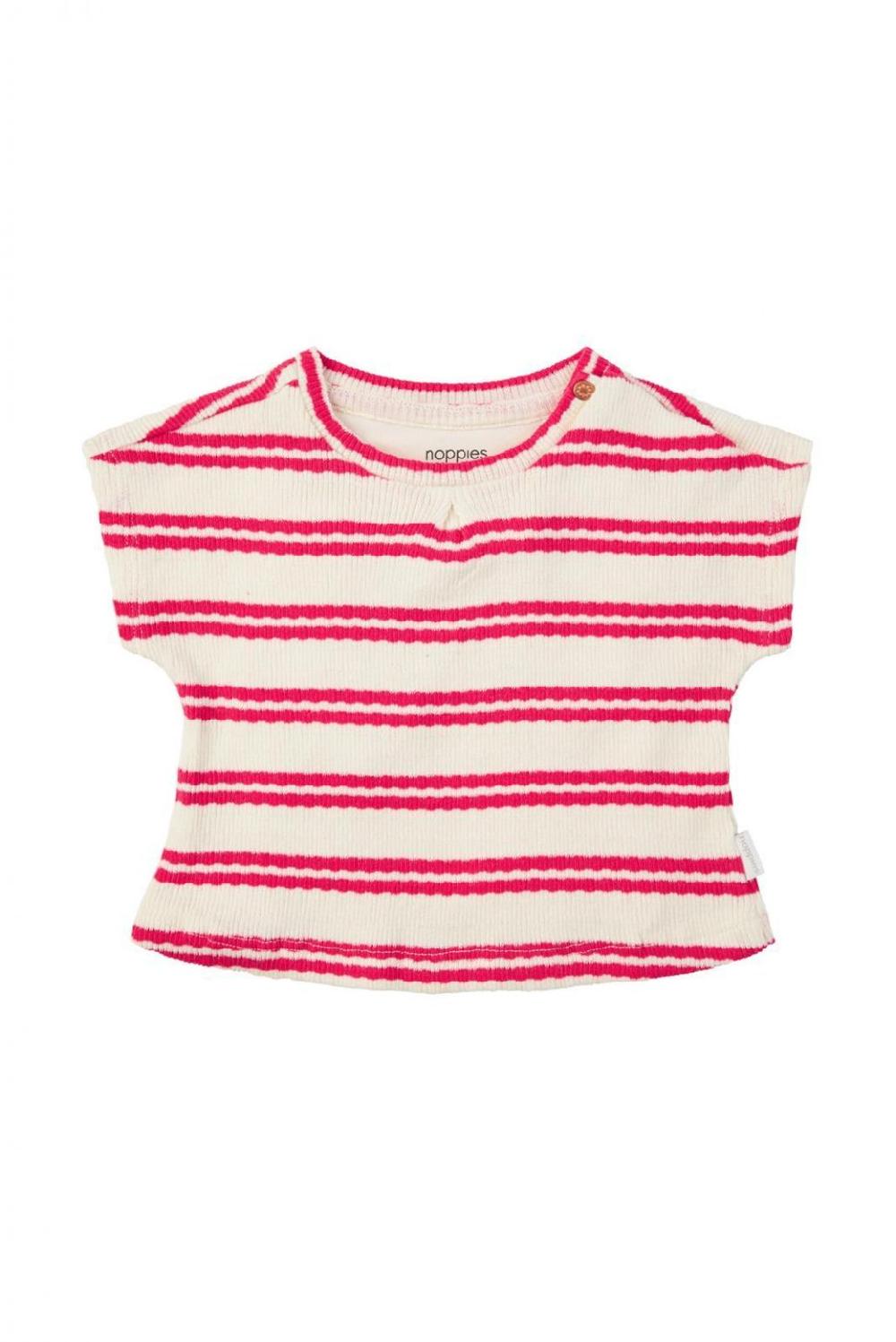 Noppies T-shirt Marfa - Stripe Pattern Pink