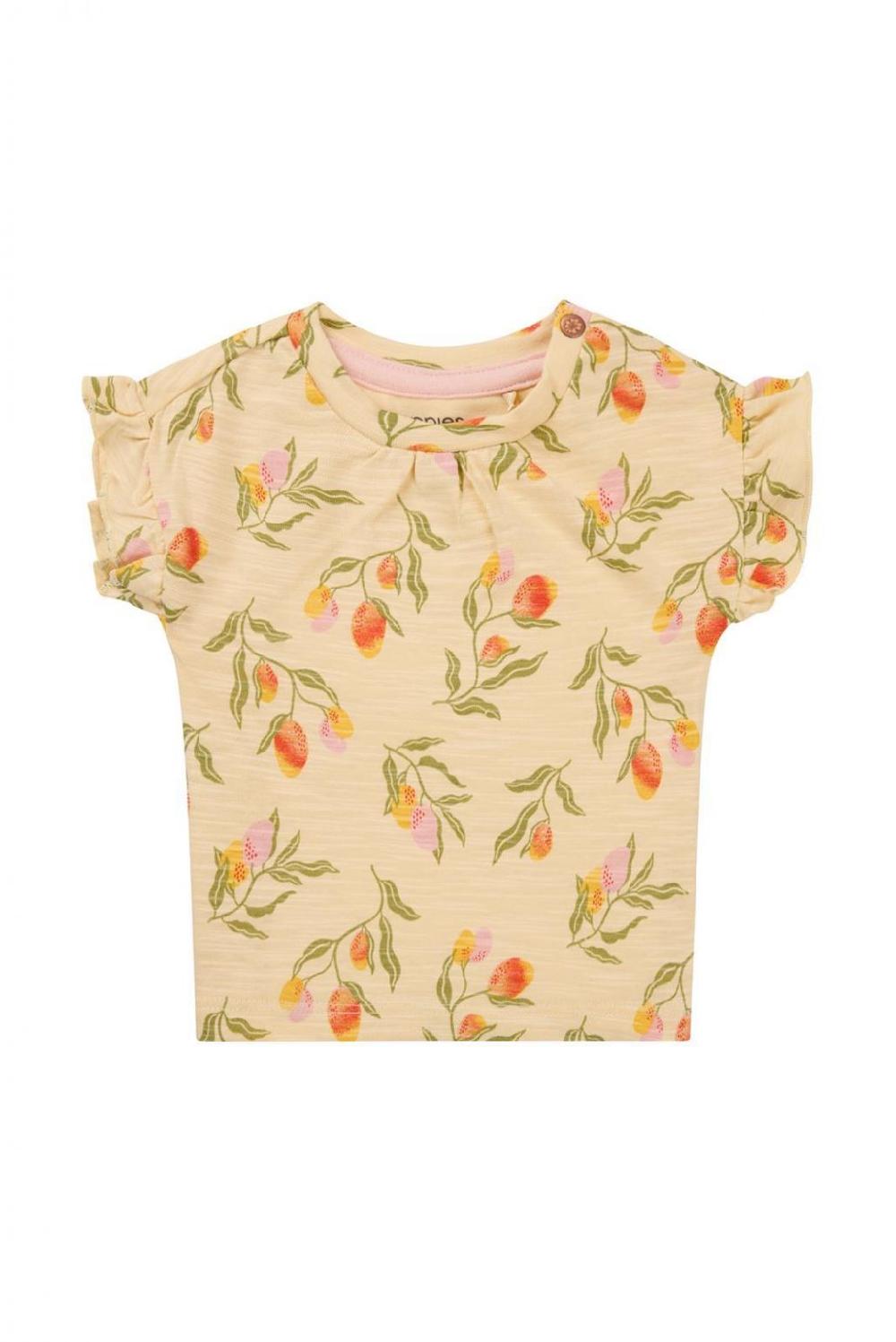 Noppies T-shirt Moraga - Fruit Pattern Medium Yellow