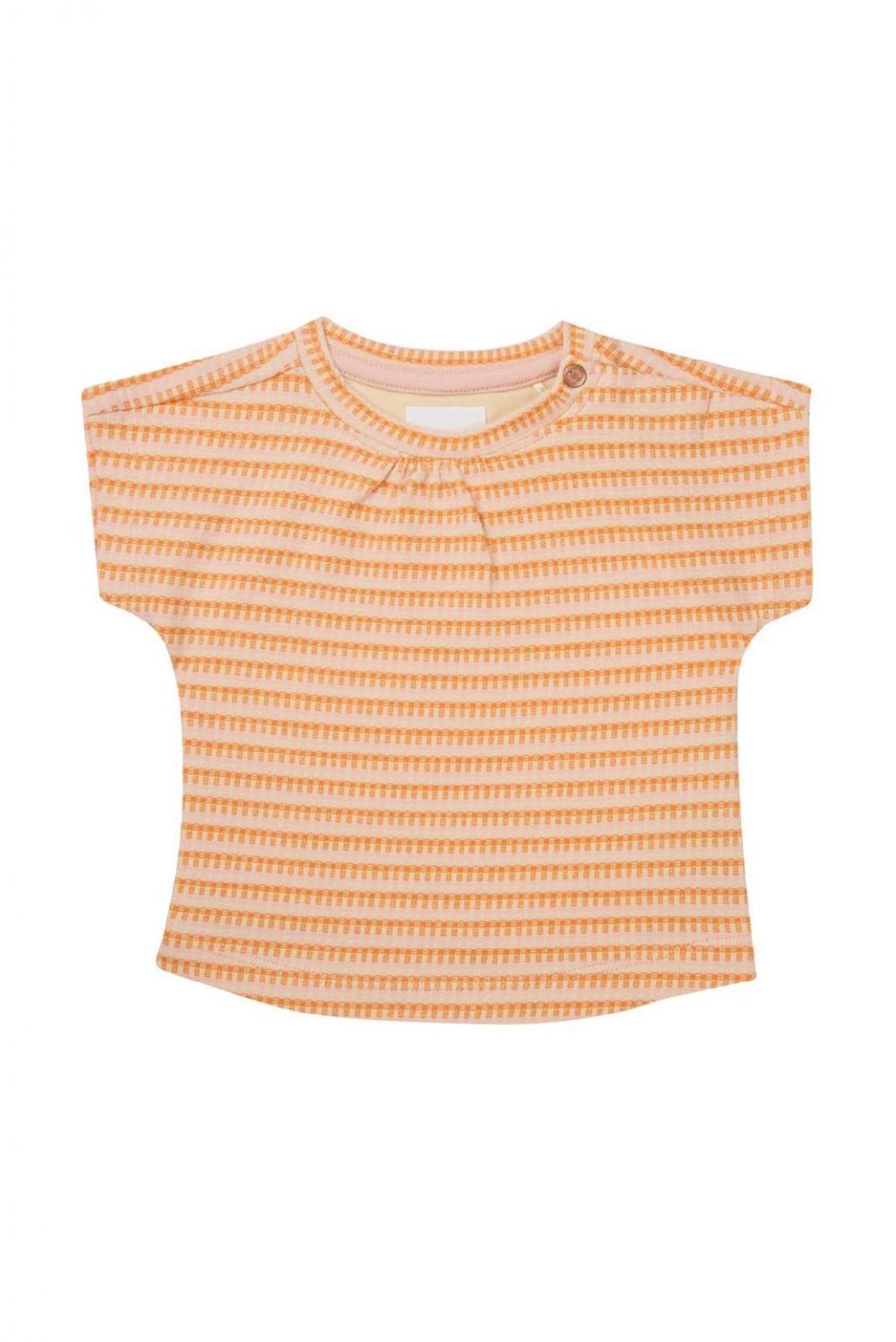 noppies T-shirt Mowbray - Check pattern Orange