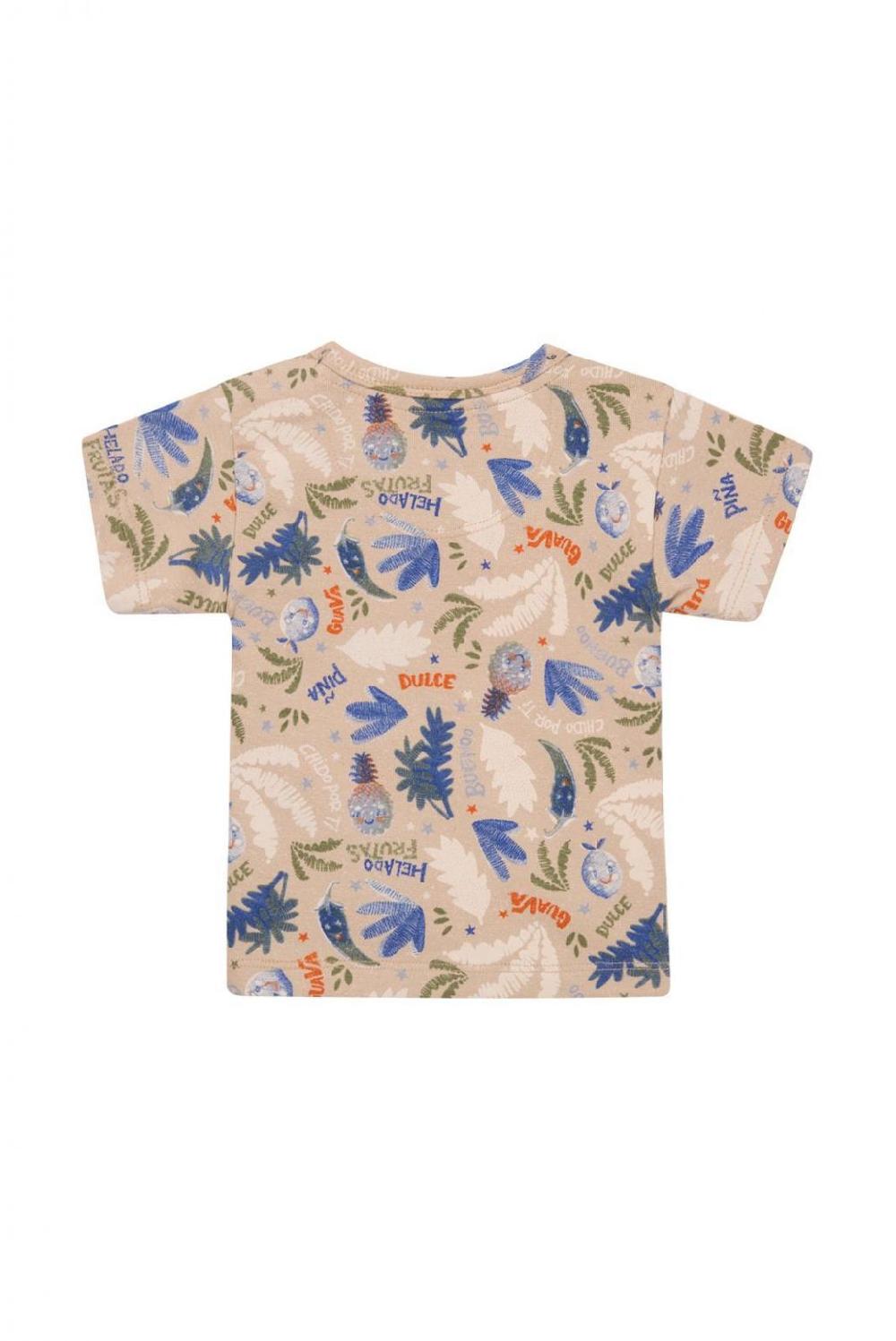 Noppies T-shirt Ofunato - Fruit Pattern Sand/Nude