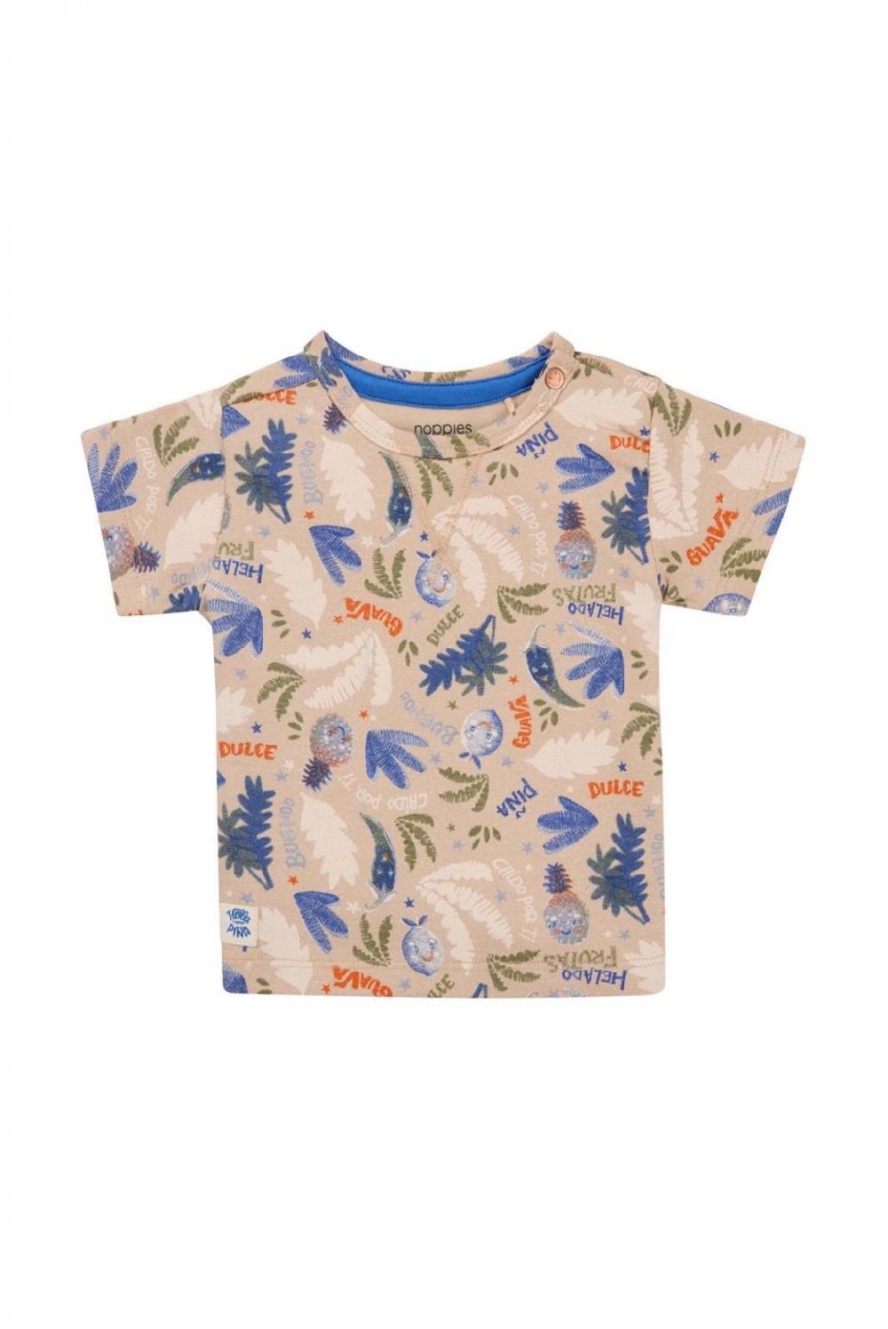 noppies T-shirt Ofunato - Fruit pattern Sand/Nude