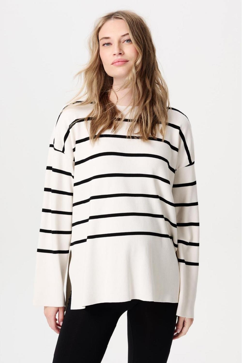 noppies Trui met voedingsfunctie Jair - Cream Stripe