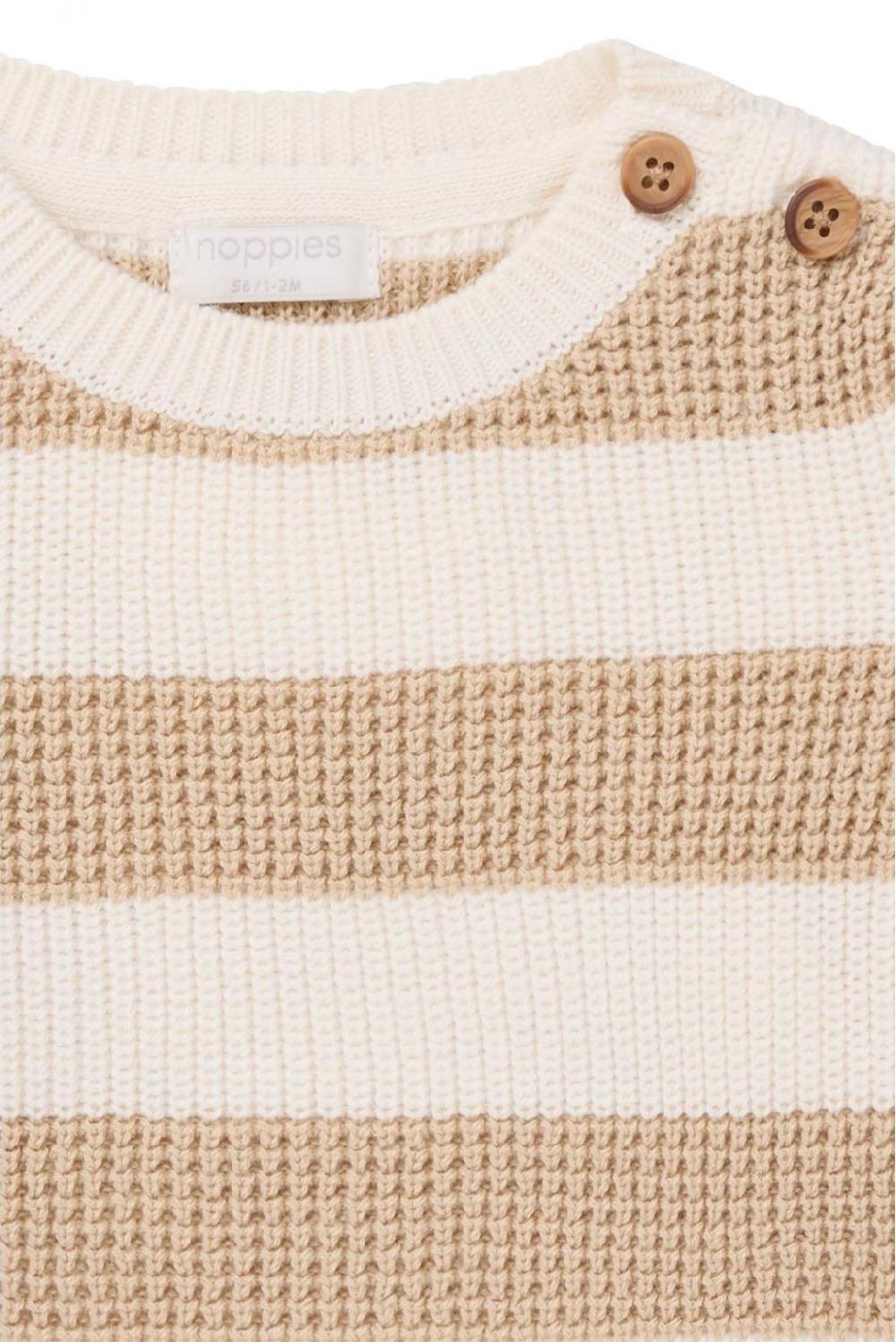 Noppies Trui Ozona - Stripe Pattern Sand/Nude