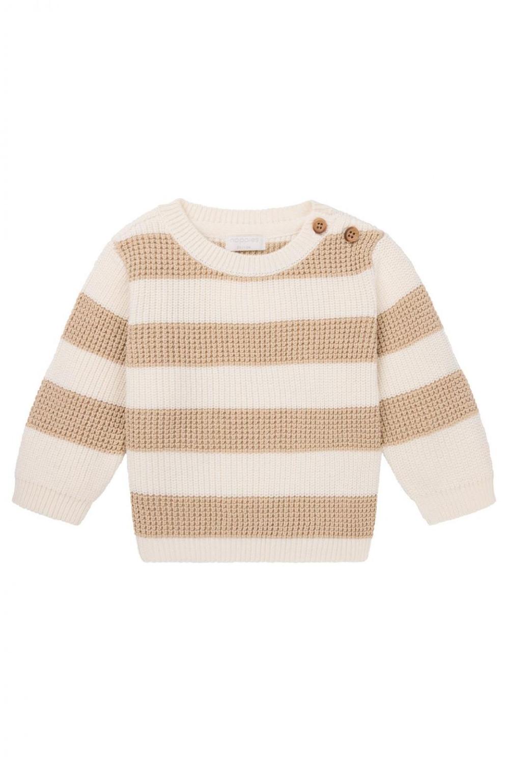 noppies Trui Ozona - Stripe pattern Sand/Nude