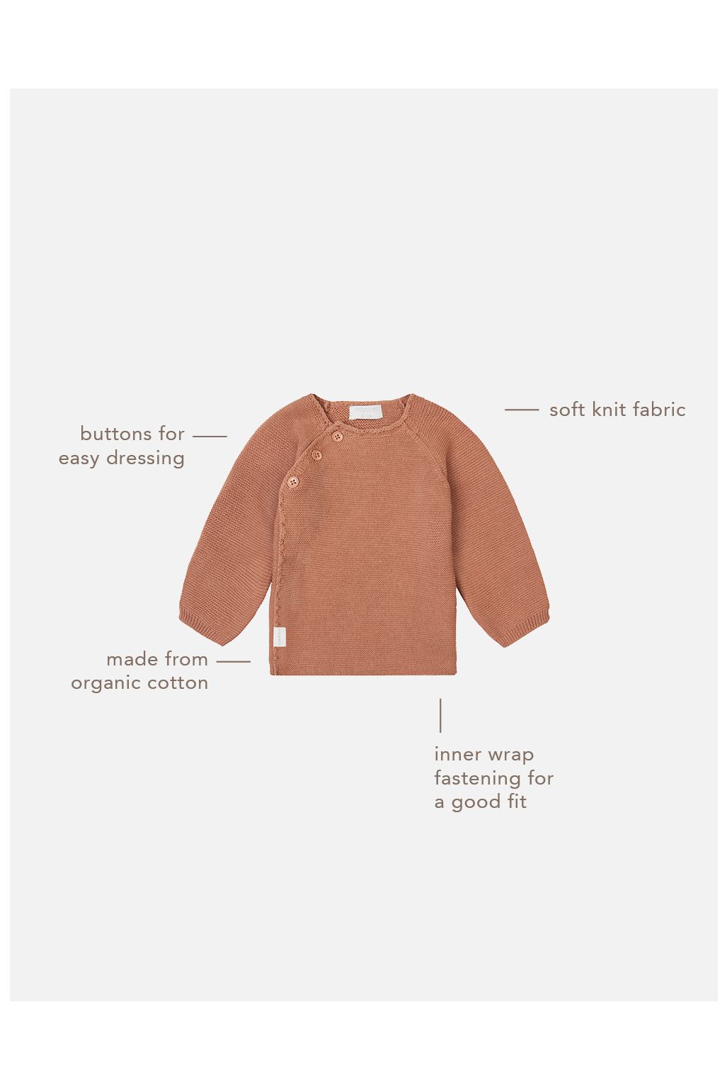 Noppies Vest Pino - Café Au Lait