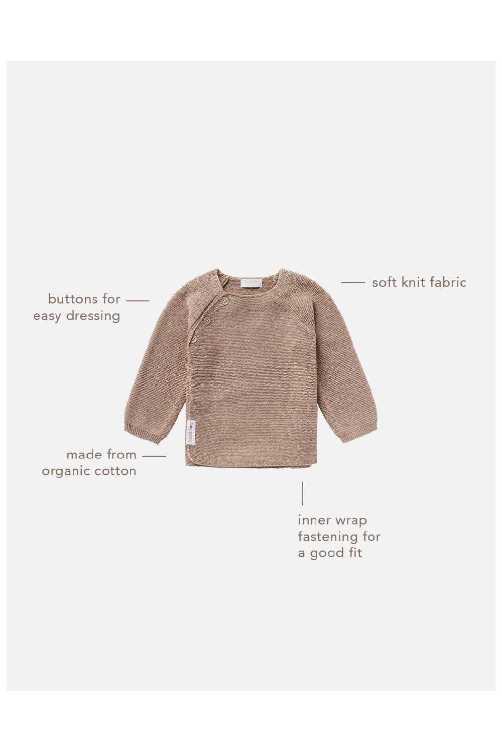 Noppies Vest Pino - Taupe Melange