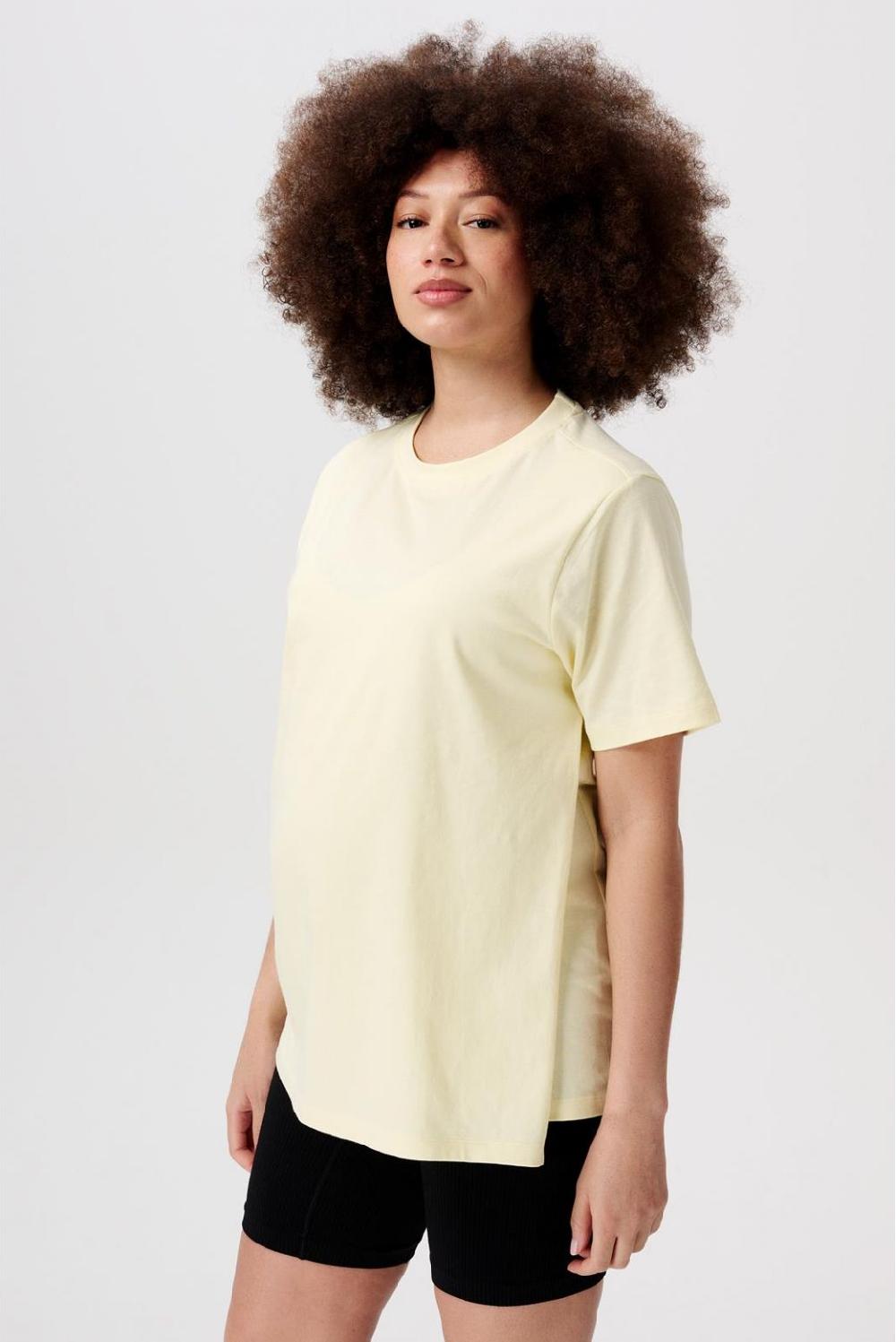 noppies Voedings t-shirt Ifke - Light Yellow