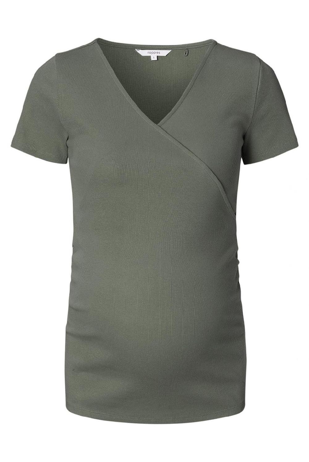 Noppies Voedings T-shirt Sanson - Olive