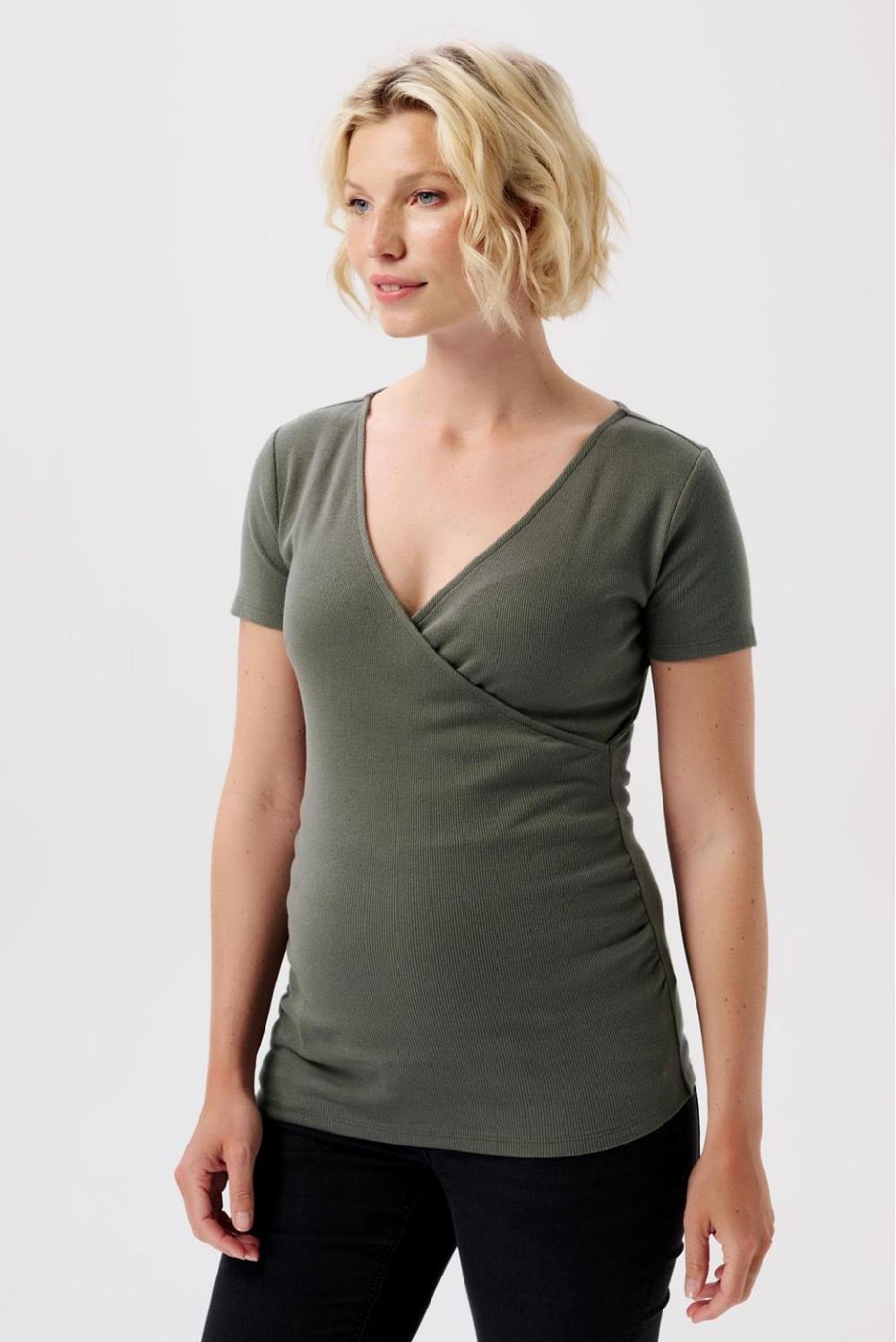 noppies Voedings t-shirt Sanson - Olive