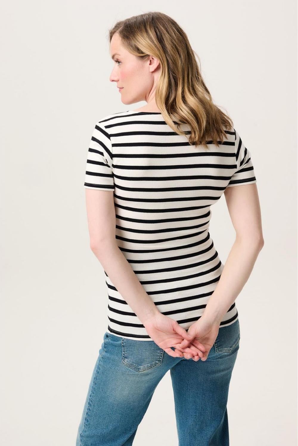 Noppies Voedingstop Sanson - Cream Stripe