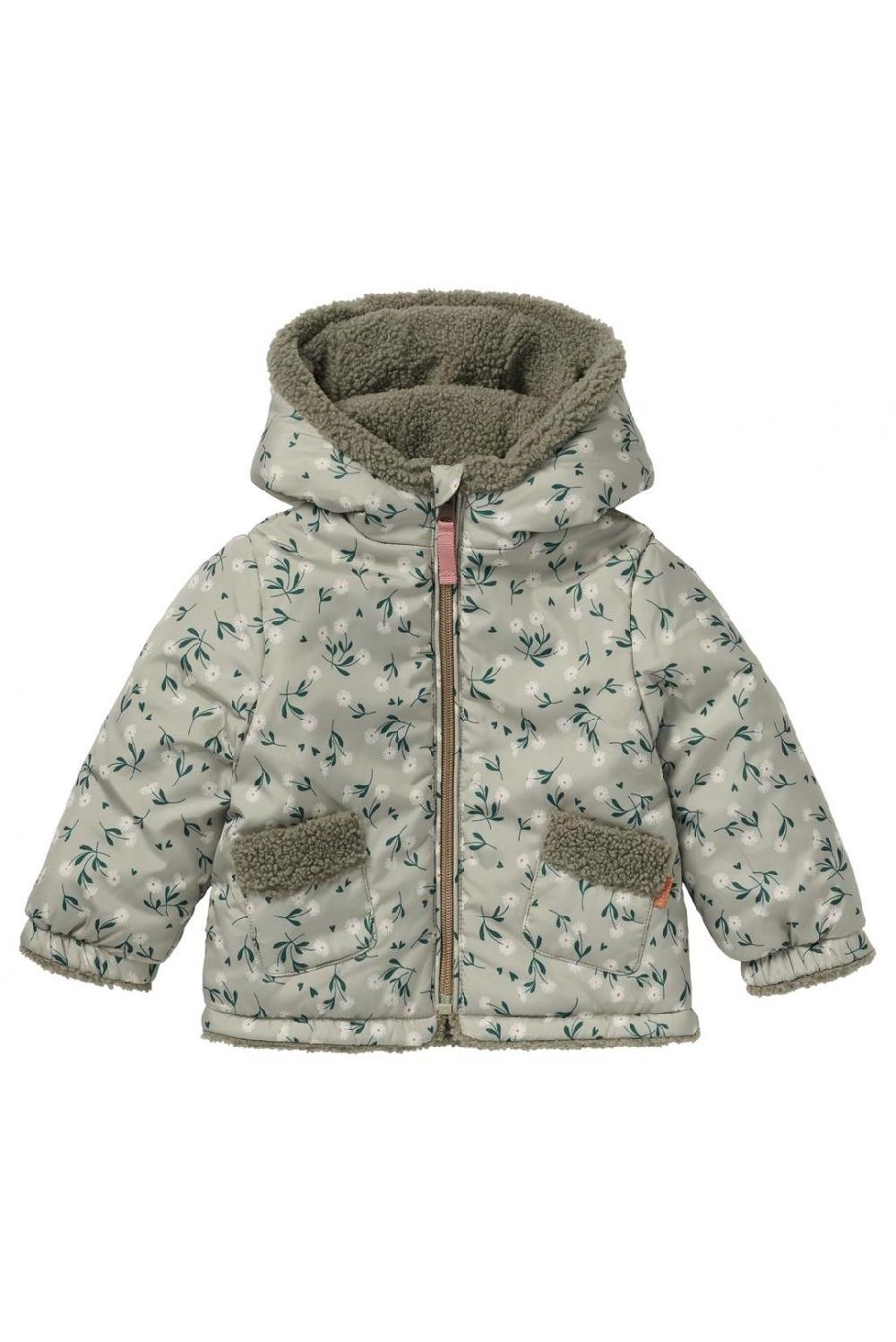 Noppies Winterjas Fleury - Reversible - Moss Gray