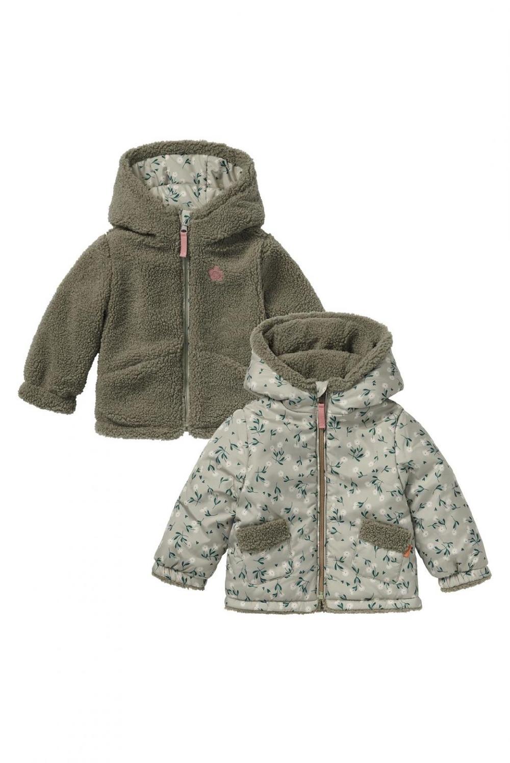Noppies Winterjas Fleury - Reversible - Moss Gray