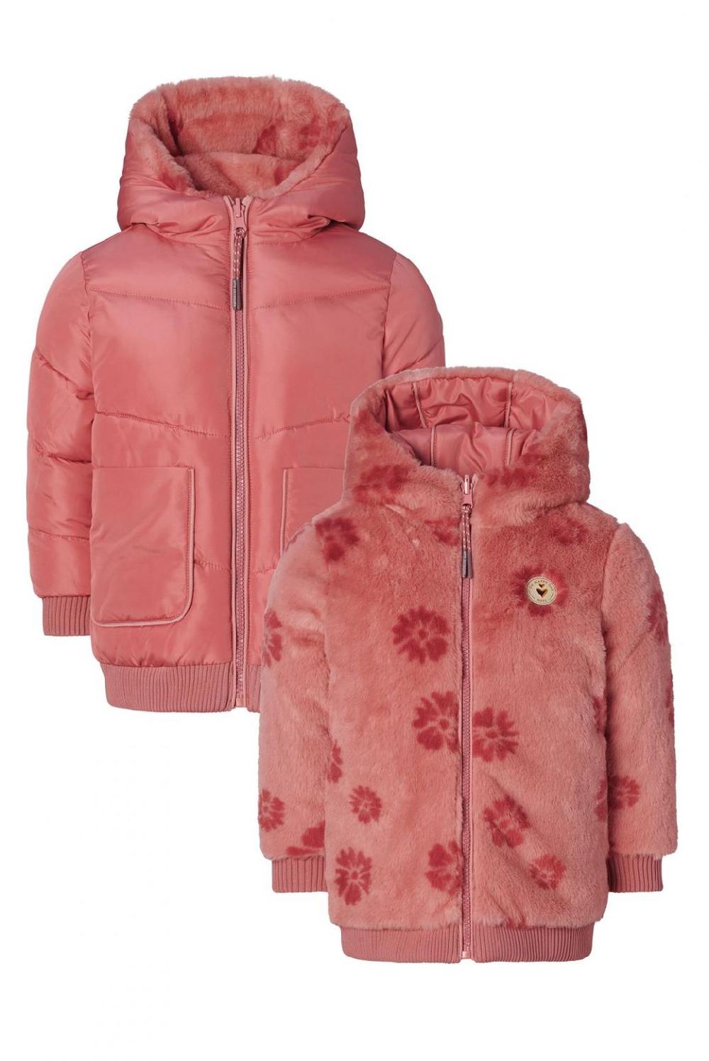 Noppies Winterjas Jishou - Reversible - Dusty Rose