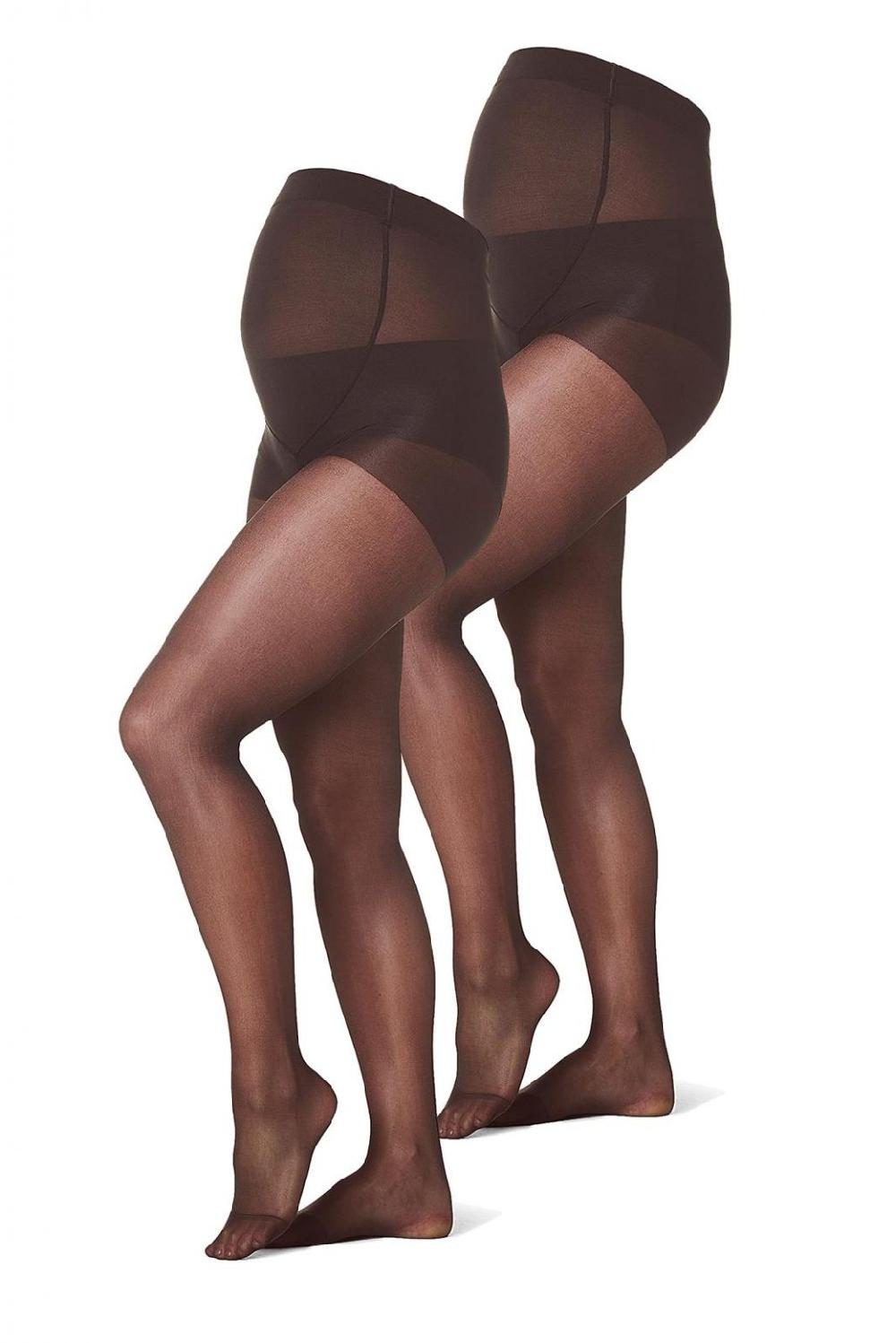 Noppies Panty 2-Pack Maternity Tights 20 Den - Nearly Black