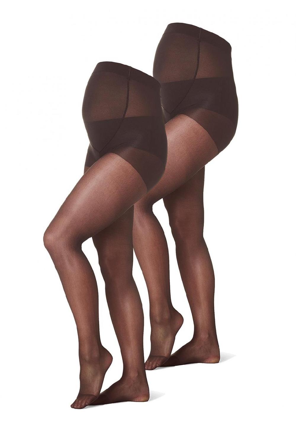 noppies Panty 2-Pack maternity tights 20 Den - Nearly black