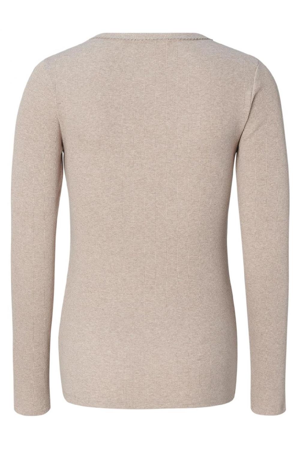 Noppies Pyjamatop Met Voedingsfunctie Amala - Taupe Melange