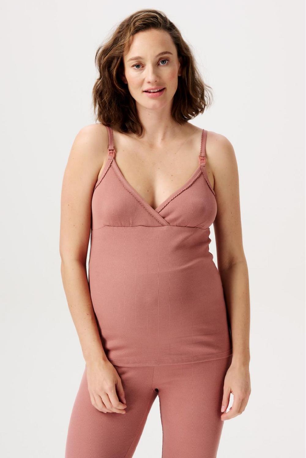 noppies Pyjamatop met voedingsfunctie Maja - Burlwood