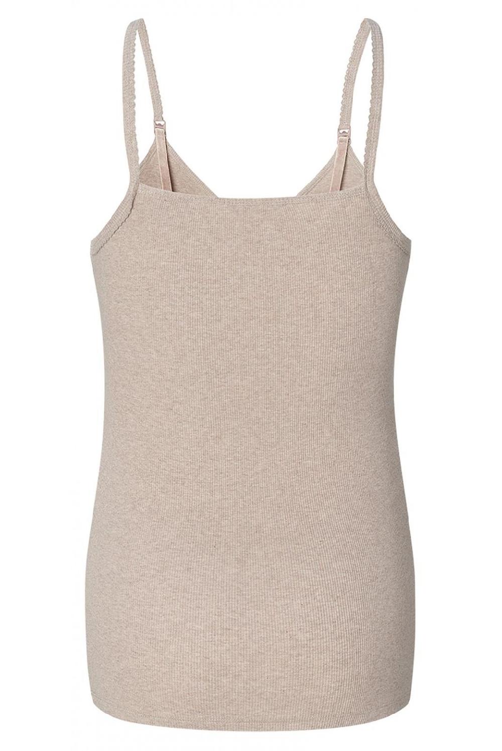 Noppies Pyjamatop Met Voedingsfunctie Maja - Taupe Melange