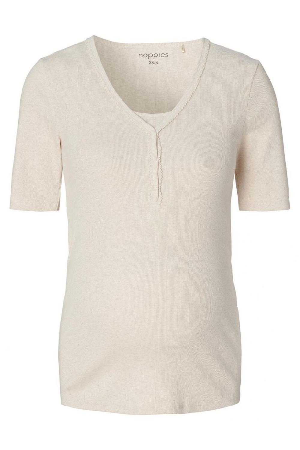 Noppies Pyjamatop Met Voedingsfunctie Renate - Oatmeal