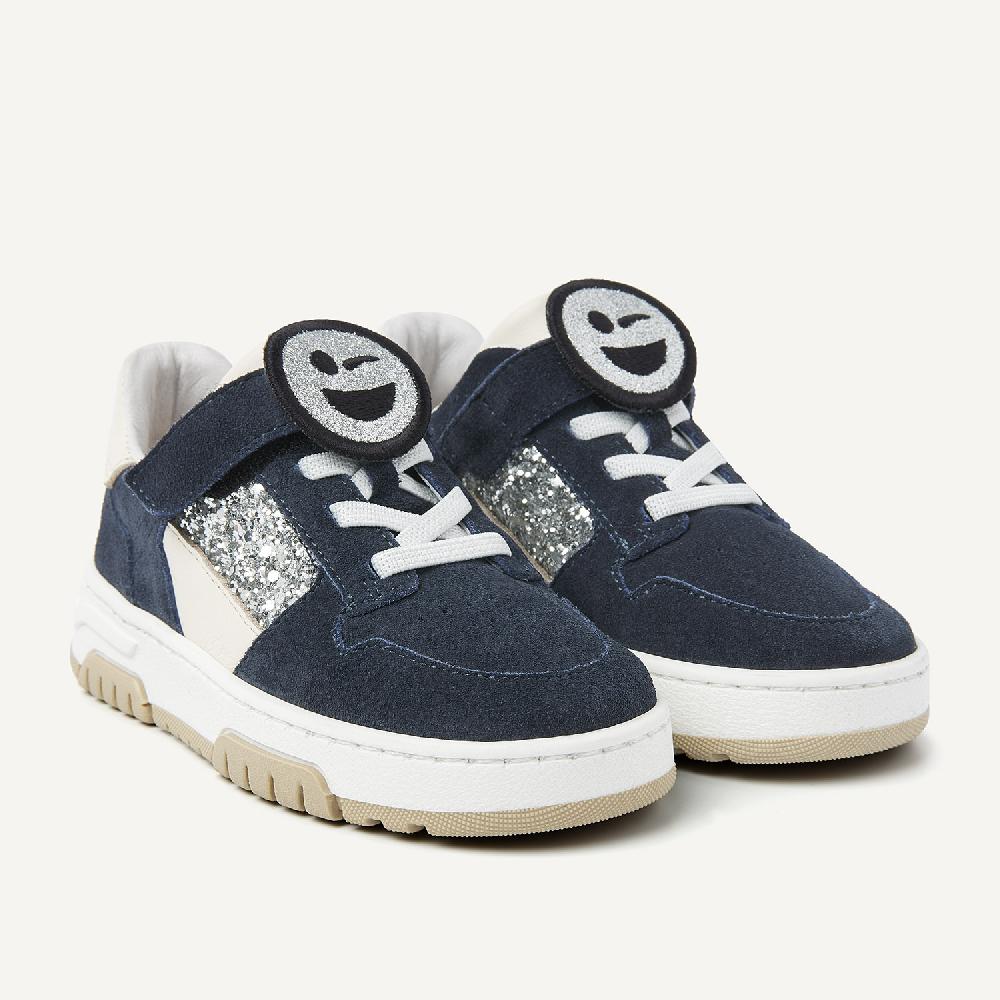 Nubikk Basket Court JR Lichtblauwe Glitter Sneakers Voor Kids