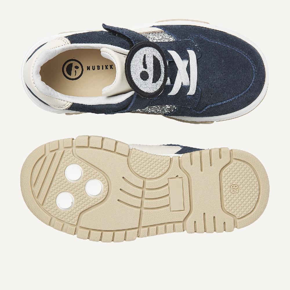 Nubikk Basket Court JR Lichtblauwe Glitter Sneakers Voor Kids