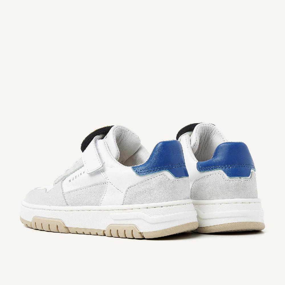 Nubikk Basket Court JR Wit Blauwe Sneakers Voor Kids