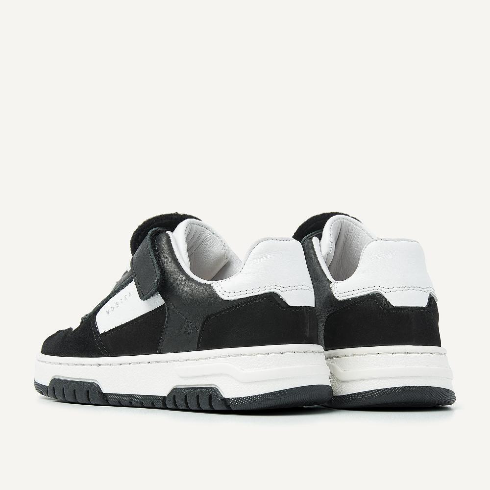 Nubikk Basket Court JR Wit Zwarte Sneakers Voor Kids