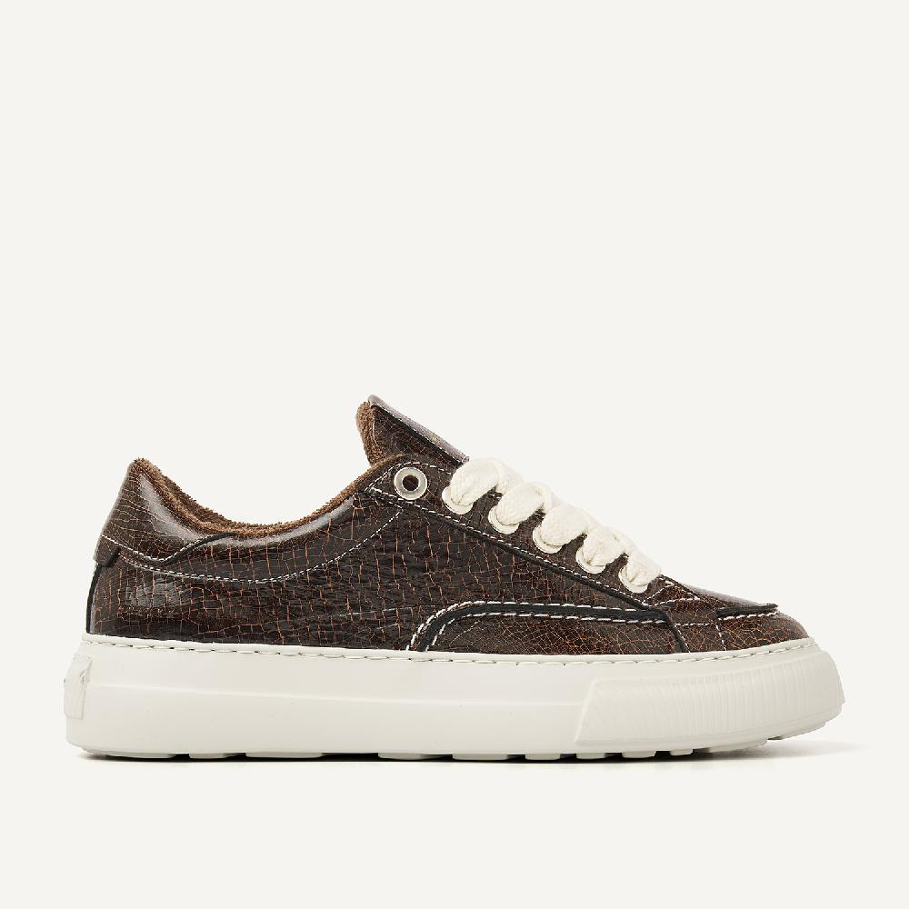 nubikk Caldera Tora Donkerbruine Sneakers voor Dames