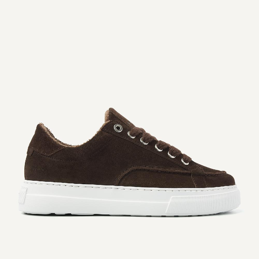 nubikk Caldera Tora Donkerbruine Sneakers voor Heren