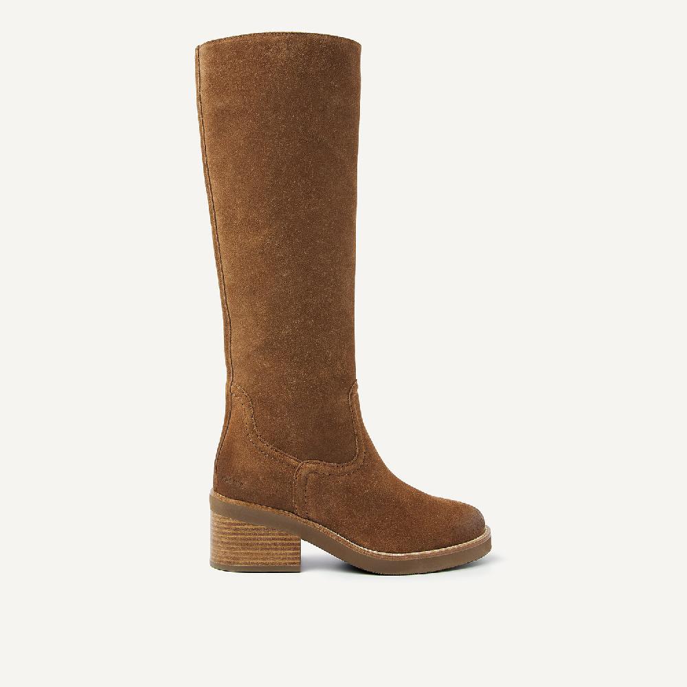 Nubikk Cassy Boot Cognac Suède Boots Voor Dames