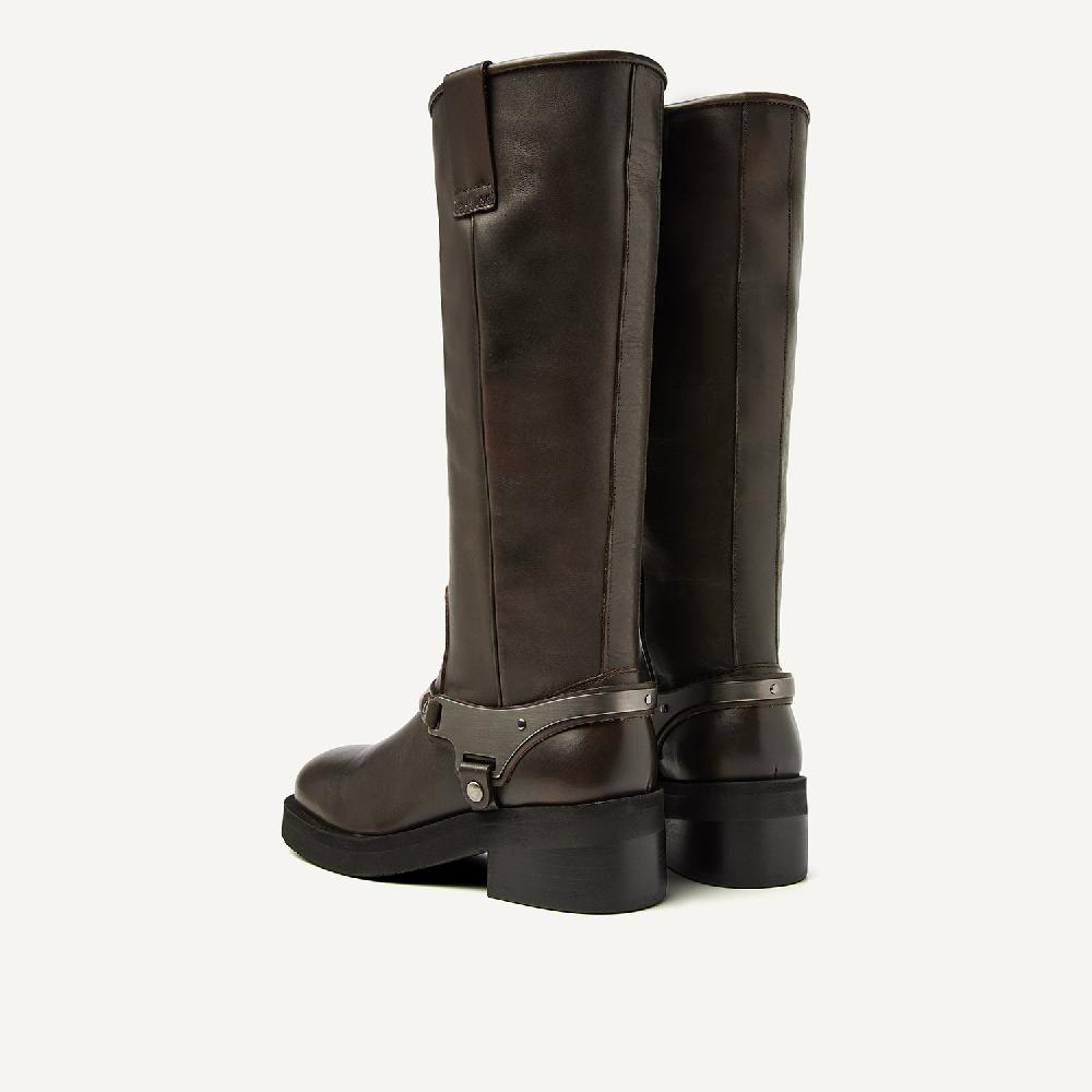 Nubikk Eve Lynn Bruine Biker Boots Voor Dames