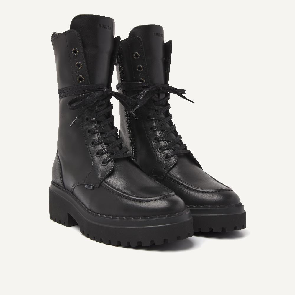 Nubikk Fae Aubine Zwarte Biker Boots Voor Dames