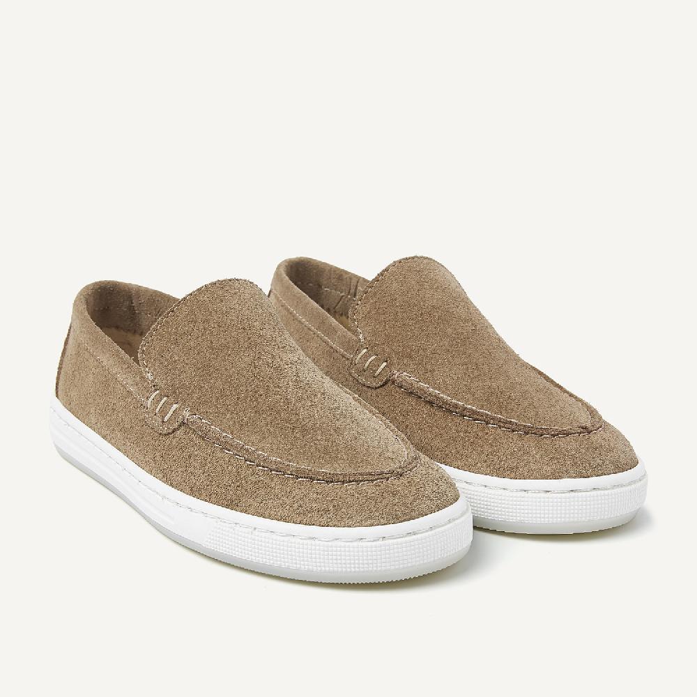 Nubikk Jiro Mio JR Taupe Loafers Voor Kids