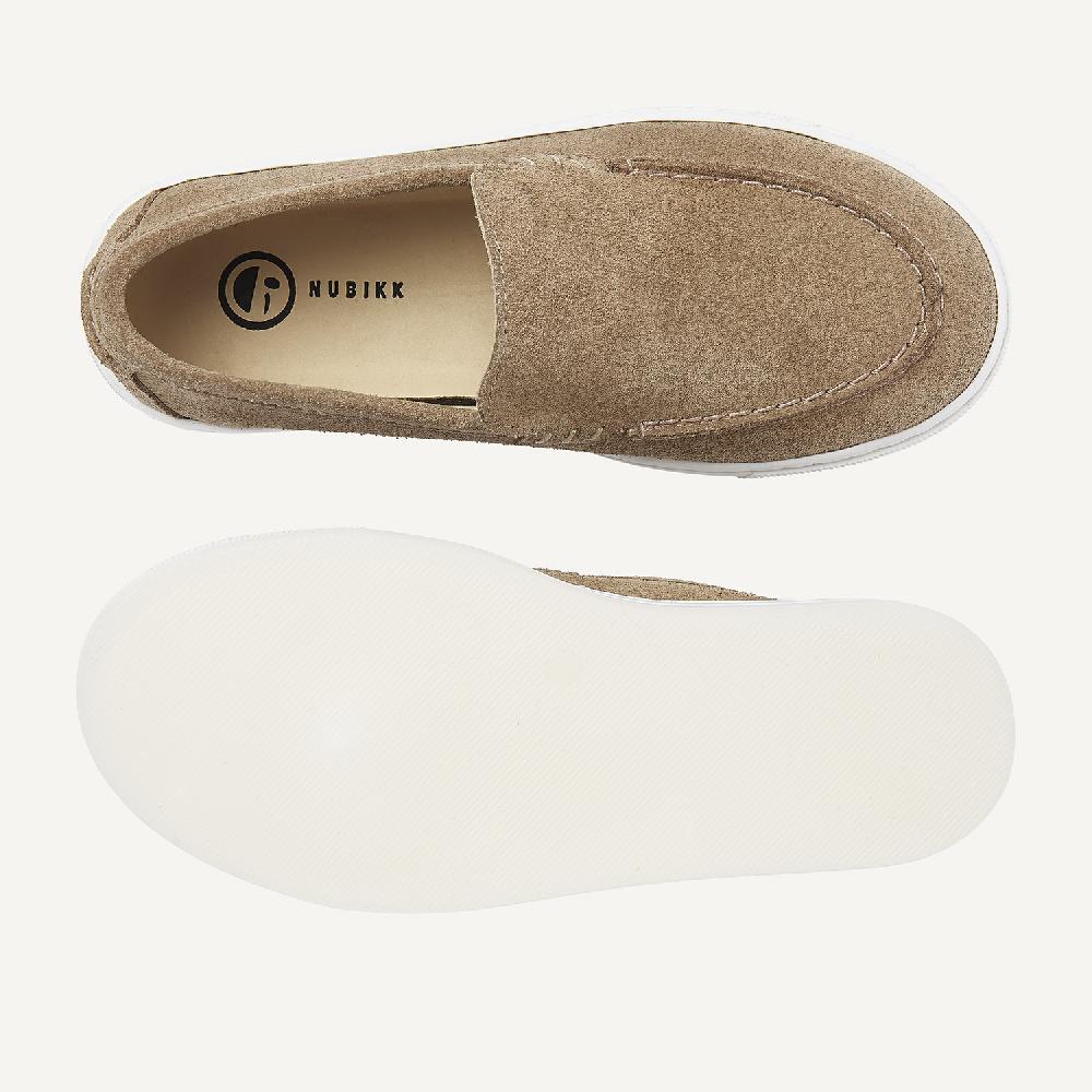 Nubikk Jiro Mio JR Taupe Loafers Voor Kids