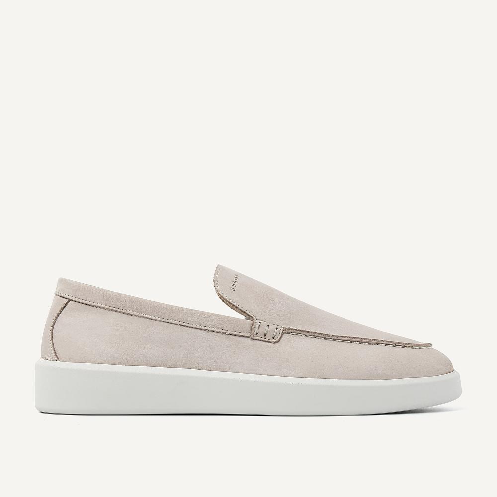 nubikk Joro Mio Taupe Nubuck Loafers voor Heren