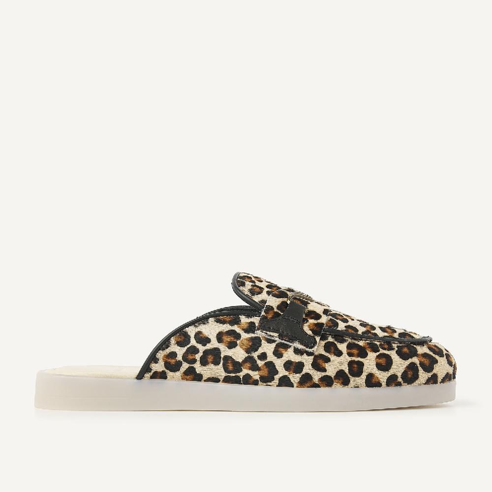 nubikk Joro Mule Luipaard Loafers voor Dames