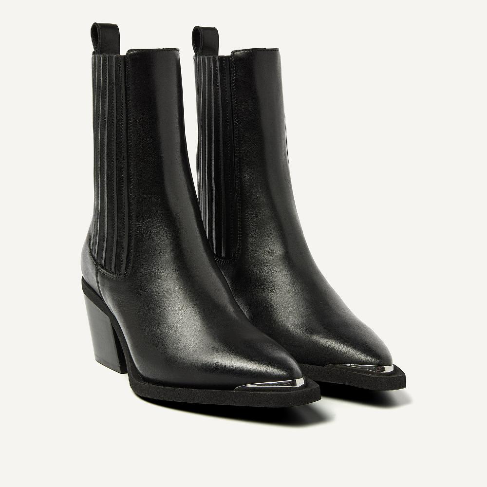 Nubikk Liv Loua Metal Zwarte Boots Voor Dames