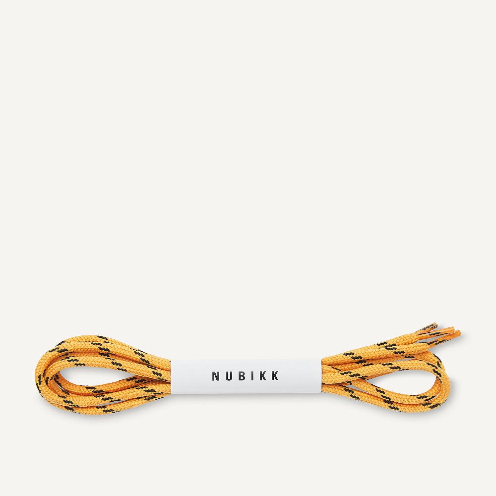 nubikk Oranje Veters Ronde Dikke Nylon Veters