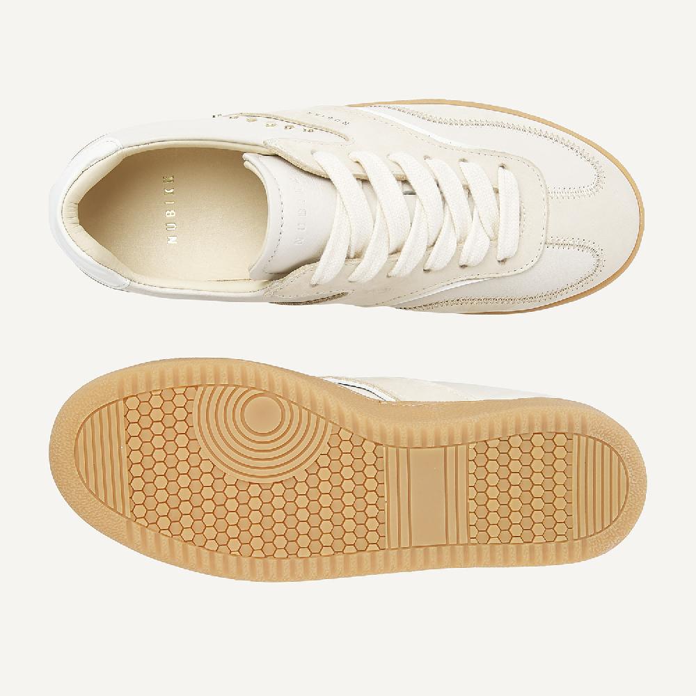 Nubikk Ray Owen Studs Beige Sneakers Voor Dames