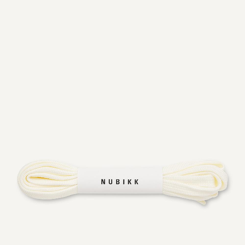 nubikk Off White Veters Platte Off White Nylon Veters