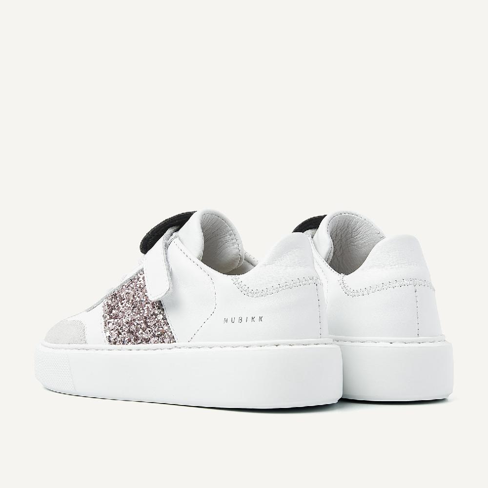 Nubikk Vince Wing K Witte Glitter Sneakers Voor Kids
