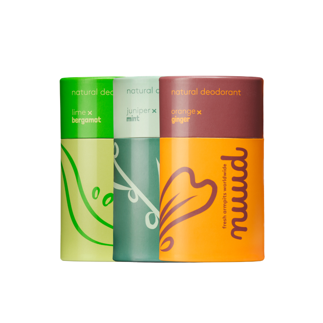 nuud care Limoen x Bergamot & Jeneverbes x Munt & Sinaasappel x Gember