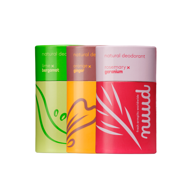 nuud care Rozemarijn x Geranium & Sinaasappel x Gember & Limoen x Bergamot