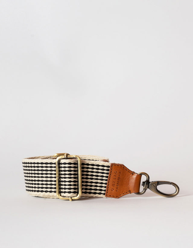 O My Bag Bum Bag Checkered Webbing Strap
