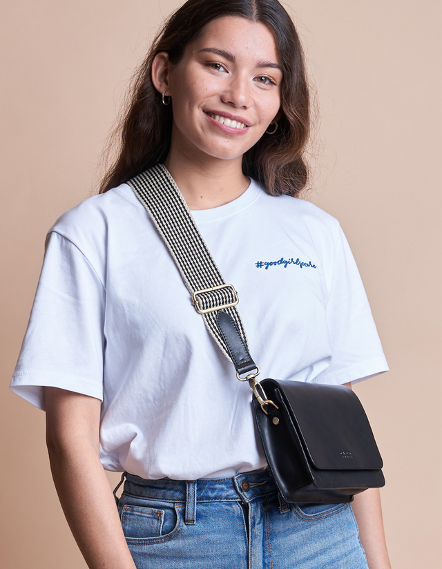 O My Bag Checkered Webbing Strap